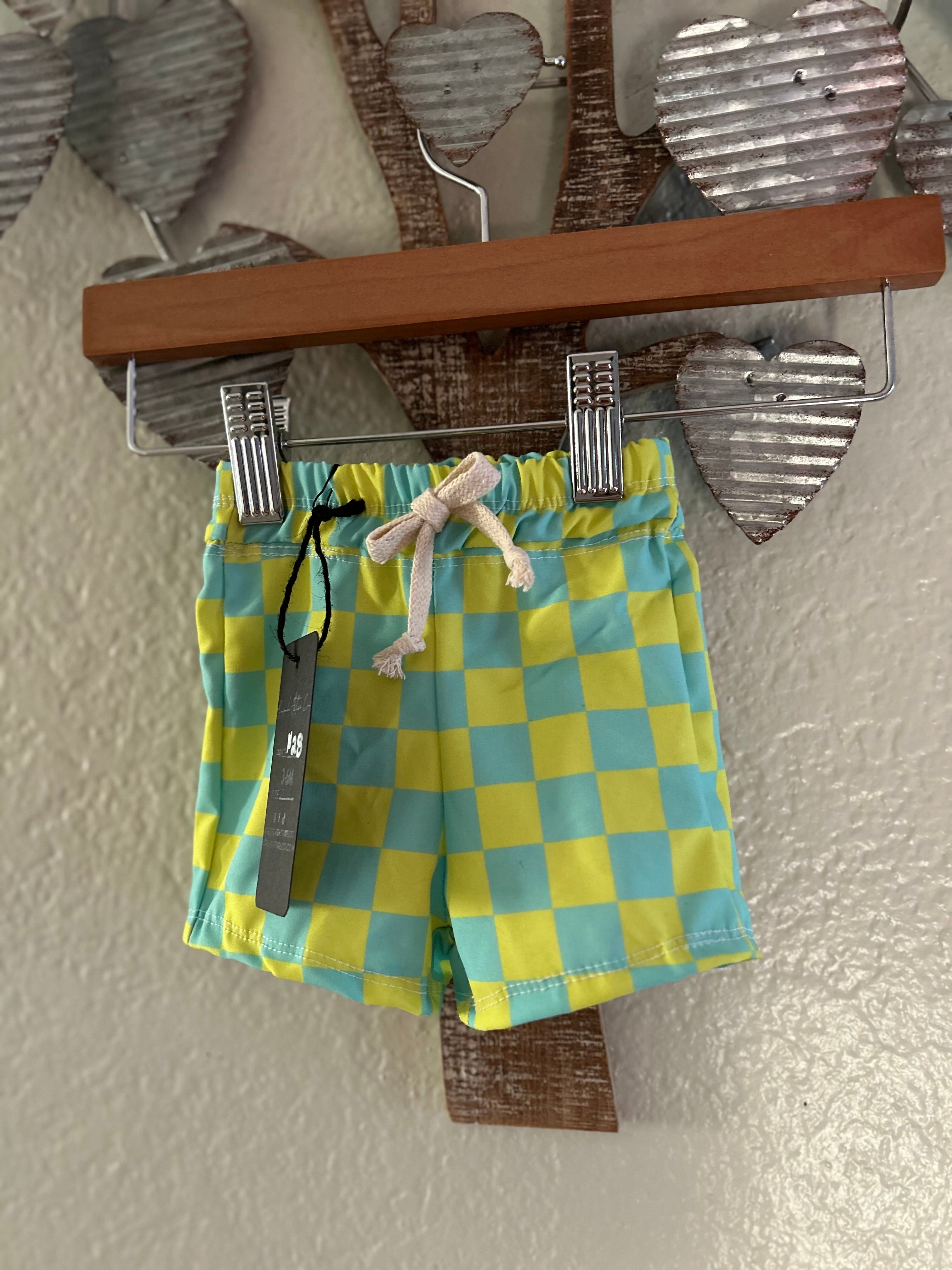 0/3m Board Shorts- Checkers