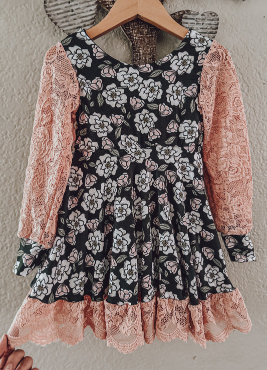 18/24M Vintage Length Dress - Magnolias & Lace